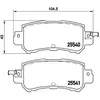 Kit de plaquettes de frein, frein à disque P 49 047 Brembo P49047