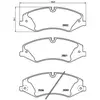 Brembo Jeu de 4 plaquettes de frein, Essieu avant, par ex. pour Land Rover