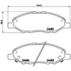 Kit de plaquettes de frein, frein à disque P 56 088 Brembo P56088