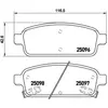 Kit de plaquettes de frein, frein à disque P 59 080 Brembo P59080