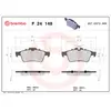 BREMBO Kit de Plaquettes de frein P24148 - 4 pièces