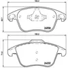 Kit de plaquettes de frein, frein à disque P 61 117 Brembo P61117