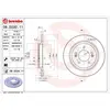 Jeu de 2 disques de frein vernis BREMBO 08.D220.11 - Réf. 1393302