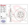 Jeu de 2 disques de frein vernis BREMBO 09.D061.11 - Réf. 1393839