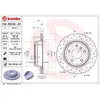 BREMBO XTRA LINE, poinçonné/ventil, Essieu arrière, par ex. pour BMW