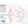 Jeu de 2 disques de frein vernis BREMBO 09.A961.11 - Réf. 1394856