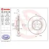 Jeu de 2 disques de frein vernis BREMBO 09.9133.81 - Réf. 1394228