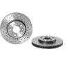 Jeu de 2 disques de frein Xtra BREMBO 09.B355.1X - Réf. 1393721