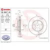 Jeu de 2 disques de frein vernis BREMBO 09.B647.21 - Réf. 1393748