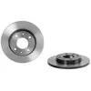 Brembo Jeu de 2 disques de frein, plein, Essieu avant, par ex. pour Peugeot