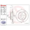 Jeu de 2 disques de frein vernis BREMBO 09.B522.11 - Réf. 1393732