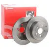 Brembo Jeu de 2 disques de frein, plein, Essieu arrière, par ex. pour Toyota