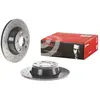 Brembo Jeu de 2 disques de frein, poinçonn, Essieu arrière, par ex. pour Audi