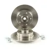 Brembo Jeu de 2 disques de frein, plein, Essieu arrière, par ex. pour Renault