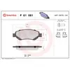Kit de plaquettes de frein, frein à disque P 61 081 Brembo P61081