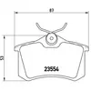 Kit de plaquettes de frein, frein à disque P 85 017 Brembo P85017
