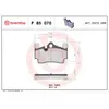 Kit de plaquettes de frein, frein à disque P 85 070 Brembo P85070