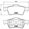 Kit de plaquettes de frein, frein à disque P 59 044 Brembo P59044