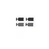 Kit de plaquettes de frein, frein à disque P 61 002 Brembo P61002