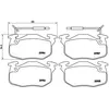 Kit de plaquettes de frein, frein à disque P 68 010 Brembo P68010