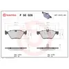 Kit de plaquettes de frein, frein à disque P 50 026 Brembo P50026