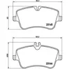 Jeu de 4 plaquettes de frein BREMBO P 50 046 - Réf. 1395712