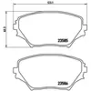 Kit de plaquettes de frein, frein à disque P 83 055 Brembo P83055