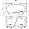 Jeu de 4 plaquettes de frein BREMBO P 83 102 - Réf. 1396368