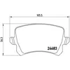 Kit de plaquettes de frein, frein à disque P 85 108 Brembo P85108