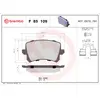 Kit de plaquettes de frein, frein à disque P 85 109 Brembo P85109