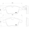 Kit de plaquettes de frein, frein à disque BREMBO XTRA LINE P 61 106X P61106X