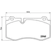 Jeu de 4 plaquettes de frein BREMBO P 50 074X - Réf. 131P50074X