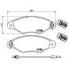 BREMBO Plaquettes de frein X4 pour RENAULT: Kangoo (Ref: P 68 042)