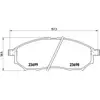Kit de plaquettes de frein, frein à disque P 56 058 Brembo P56058