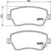 Kit de plaquettes de frein, frein à disque P 59 050 Brembo P59050