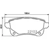 Kit de plaquettes de frein, frein à disque P 68 064 Brembo P68064