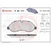 Jeu de 4 plaquettes de frein BREMBO P 24 171 - Réf. 1395370