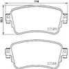 Kit de plaquettes de frein, frein à disque P 61 133 Brembo P61133