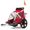 Remorque enfant 2 places 20  b travel rouge   noir bellelli