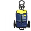 Remorque de bagage vélo tour fix cadre Bellelli - bleu/jaune - 39x18x8...