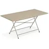Emu - Table rectangulaire Arc en Ciel - Beige - Acier verni
