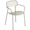 Emu - Fauteuil empilable Apero - Beige - Acier verni - Designer Martin...