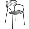 Emu - Fauteuil empilable Apero - Métal - Acier verni - Designer Martin...