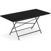 Emu - Table rectangulaire Arc en Ciel - Noir - Acier verni