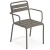 Emu - Fauteuil empilable Star - Rouge - Aluminium
