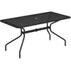 Emu - Table rectangulaire Cambi - Noir - Tôle perforée - Designer Aldo...