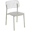 Emu - Chaise empilable Lyze - Gris - Acier inoxydable verni - Designer...