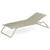 Emu - Transat inclinable à roulettes Snooze - Beige - Tissu technique ...