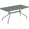Emu - Table rectangulaire Cambi - Vert - Tôle perforée - Designer Aldo...