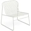 Emu - Fauteuil bas empilable Riviera - Blanc - Acier verni - Designer ...
